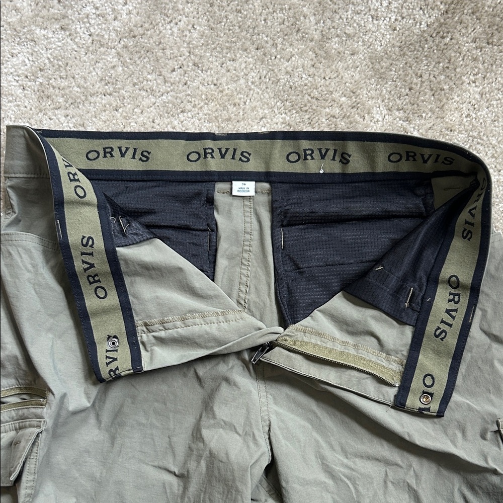 Orvis Men’s Cargo Shorts Tech Hiking 36 - Picture 4 of 5
